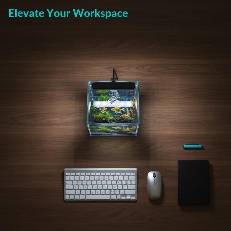 Aquarium Plant - Luminária USB para Aquário com Clipe,