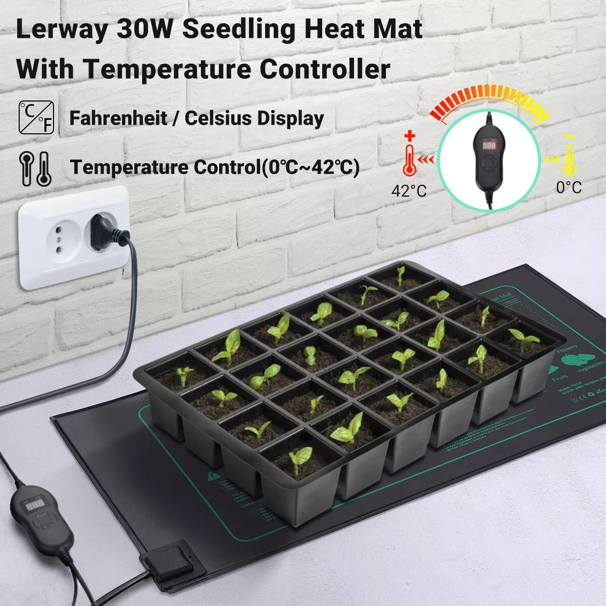 Planted Aquarium Heater - Lerway tapete de aquecimento para crescimento