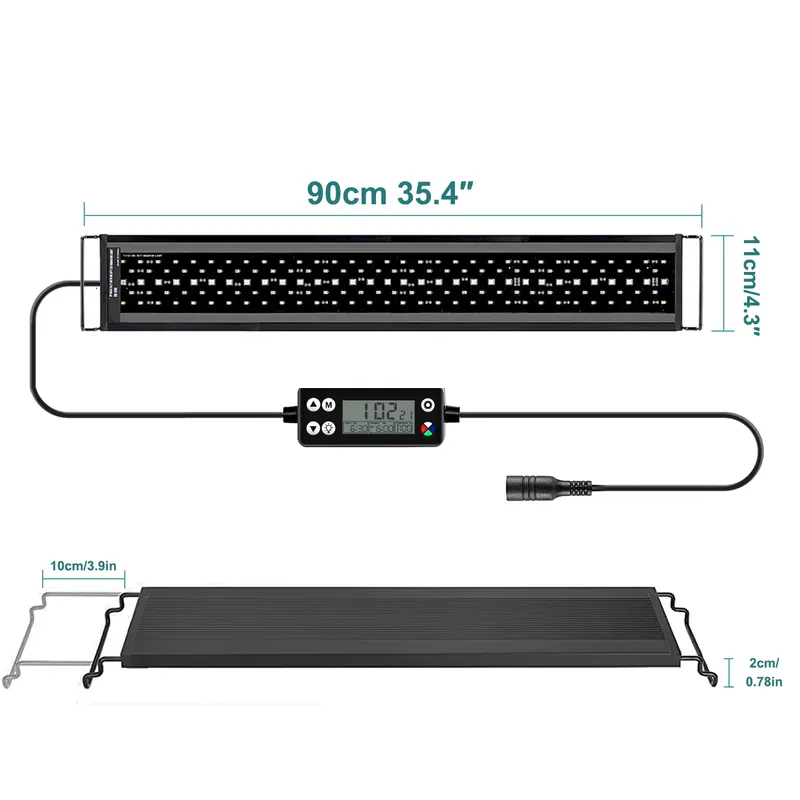 Aquarium Planted Tank Light - Luminária LED de Espectro Completo SIROKA