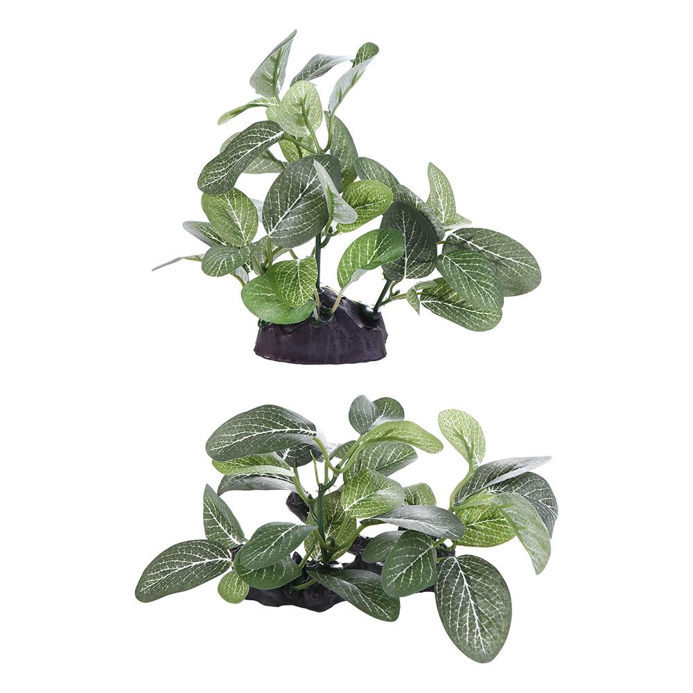 Planted Aquarium Jar - Plástico de seda verde para decoração