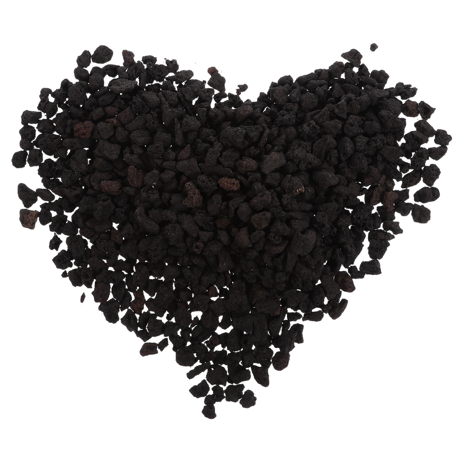 Aquarium Plant Gravel - Pedras Decorativas de Lava Vulcânica Preta