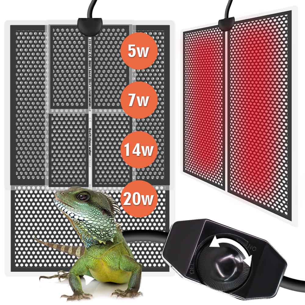 Planted Aquarium Heater - Tapete de calor para répteis, 5/7/14/20w,