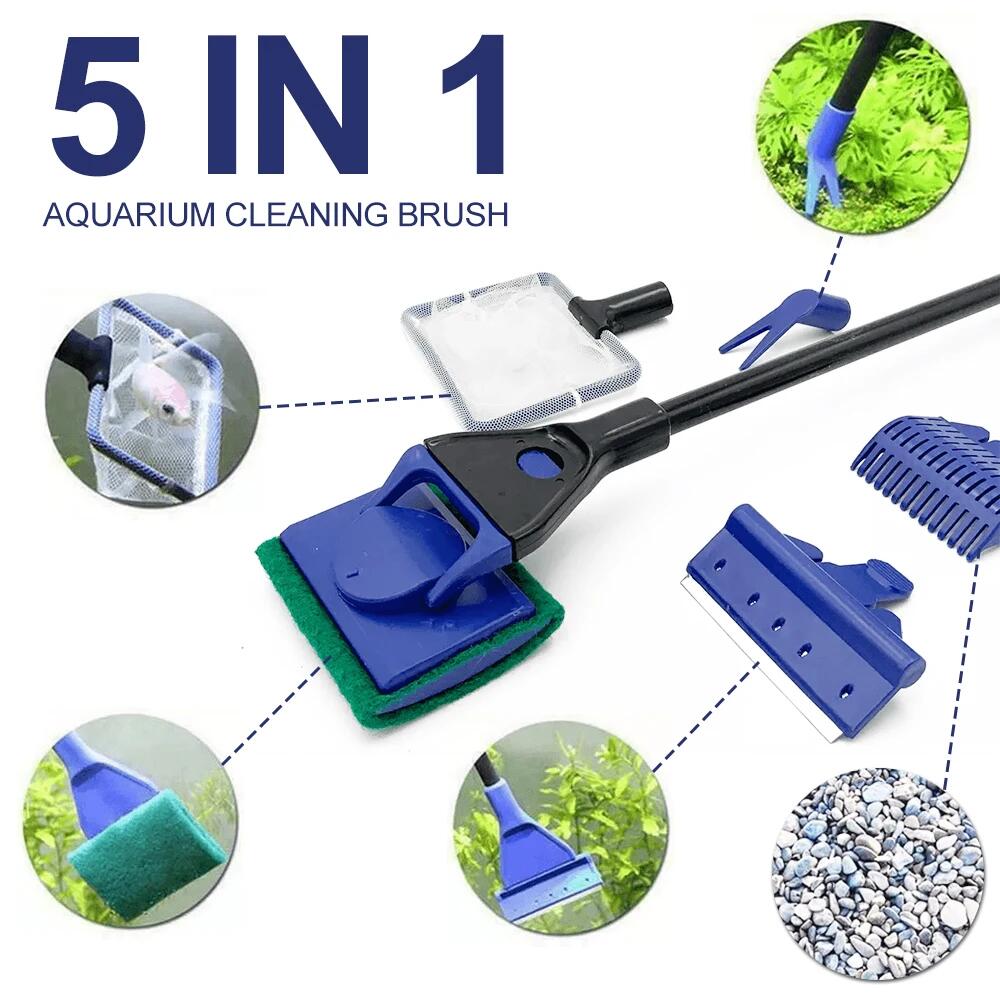 5 em 1 ferramenta de limpeza d - Aquarium Plant Gravel avaliação e preço