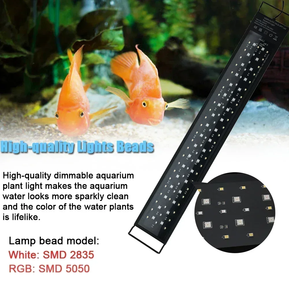 Luz LED para aquário à prova d - Aquarium Planted Tank Light avaliação e preço