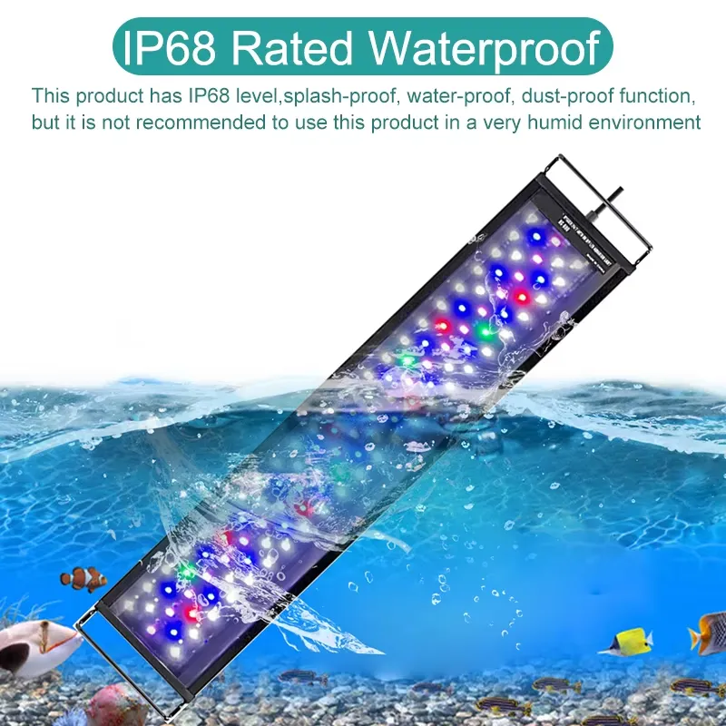 Luminária LED de Espectro Comp - Aquarium Planted Tank Light avaliação e preço