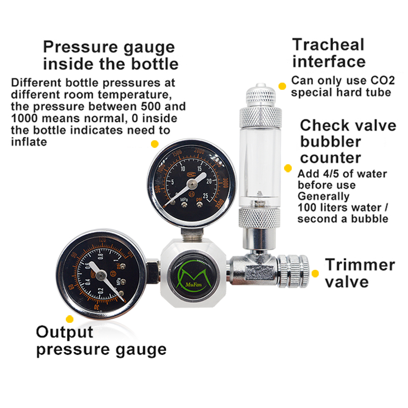 Regulador de co2 para aquário, - Planted Aquarium Equipment avaliação e preço