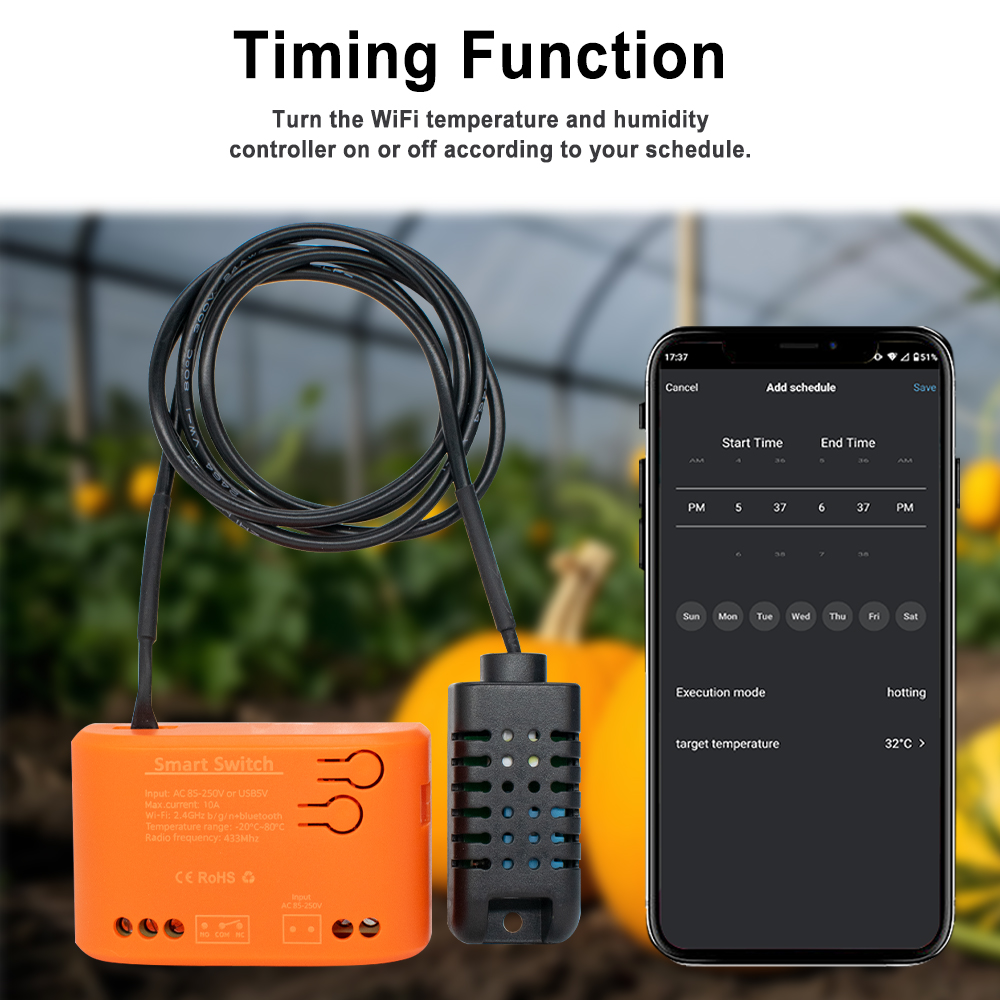 Tuya wifi sensor de umidade te - Aquarium Plant avaliação e preço
