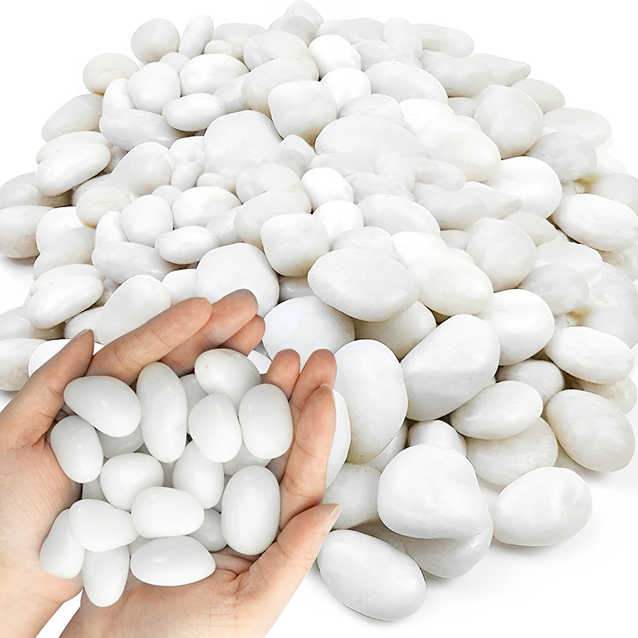 Seixos Brancos Polidos de 1/2  - Aquarium Plant Gravel avaliação e preço